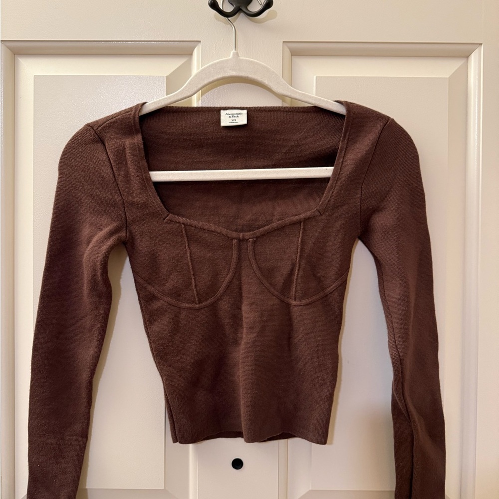 Abercrombie Brown Long Sleeve